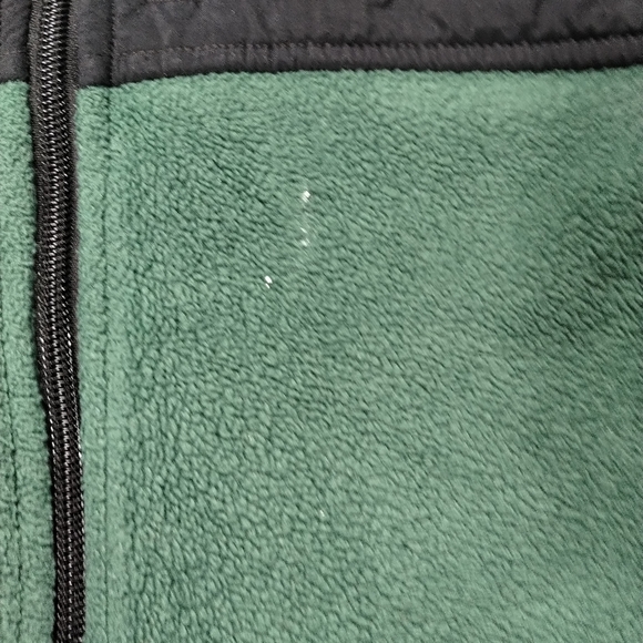 VTG Columbia 10/12 Youth 90s Oregon Ducks Football Fleece Jacket Green Full Zip - Picture 9 of 15